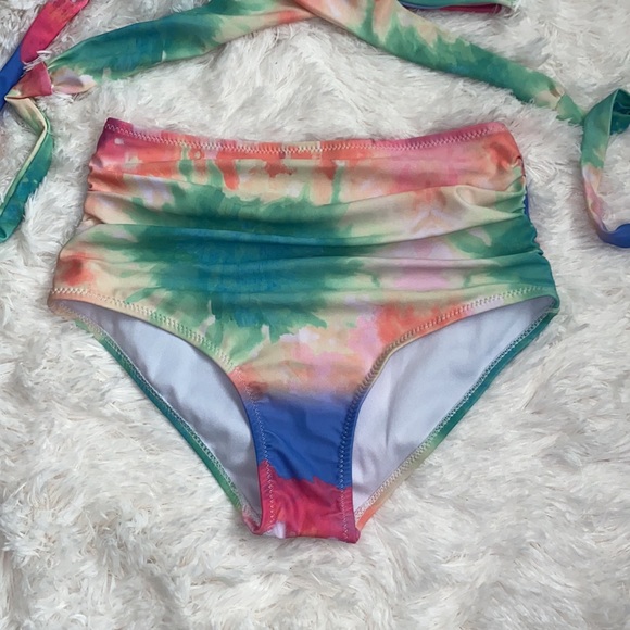 Women's Wrap Front High Waisted Bikini Set Two Pieces Bathing Suits Size S - Picture 5 of 8